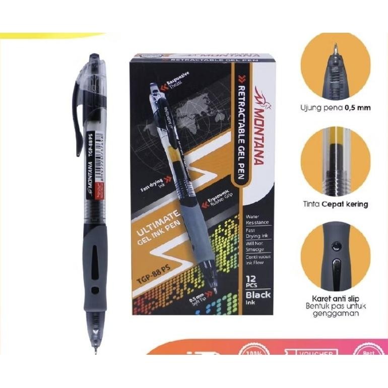 

Salt Montana Gel Ink Pen/ Pen Gel 0.5 Mm/Tgp-088 Ps Copy Montana 2Er-54