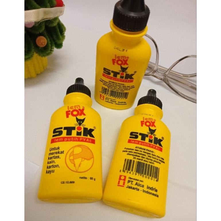 

[Kecil Paket Hemat Lem Fox Stik Pvac 60 Gr Satu Lusin | Lem Kertas Atk Fgk-24