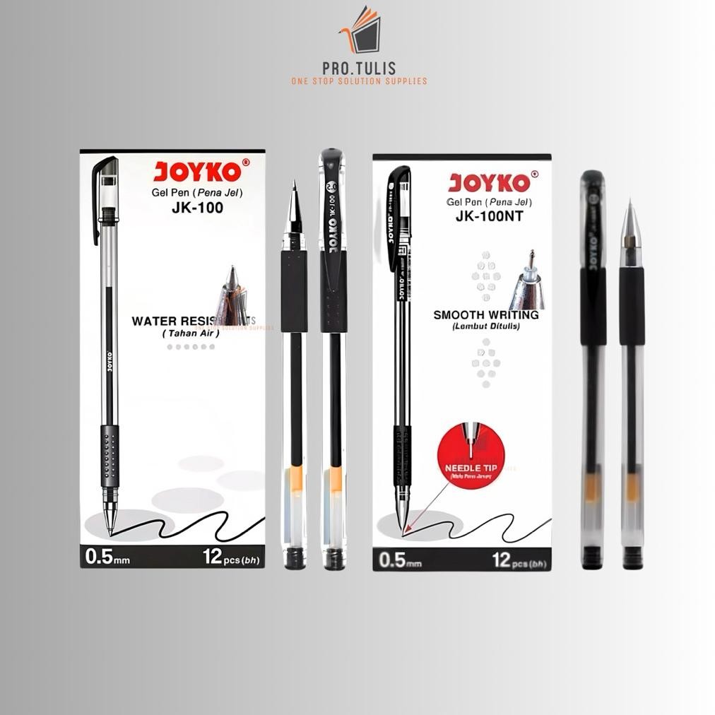 

Promo..!!! (12Pcs) Pulpen Gel Joyko Jk-100 / Jk-100 Nt Ae-24