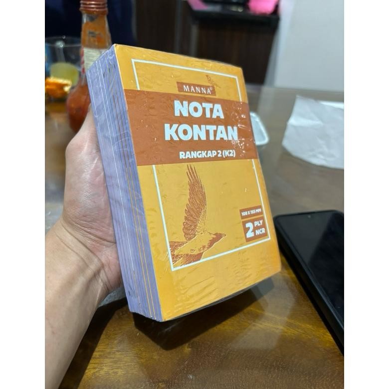 

Promo (1 Pack/Isi 10 Buku) Buku Nota Kontan Ncr 2 Ply 1/4 Folio (108Mm X 155Mm) 20 Lembar Tembusan Dijamin Jelas Merk Manna Ga-121
