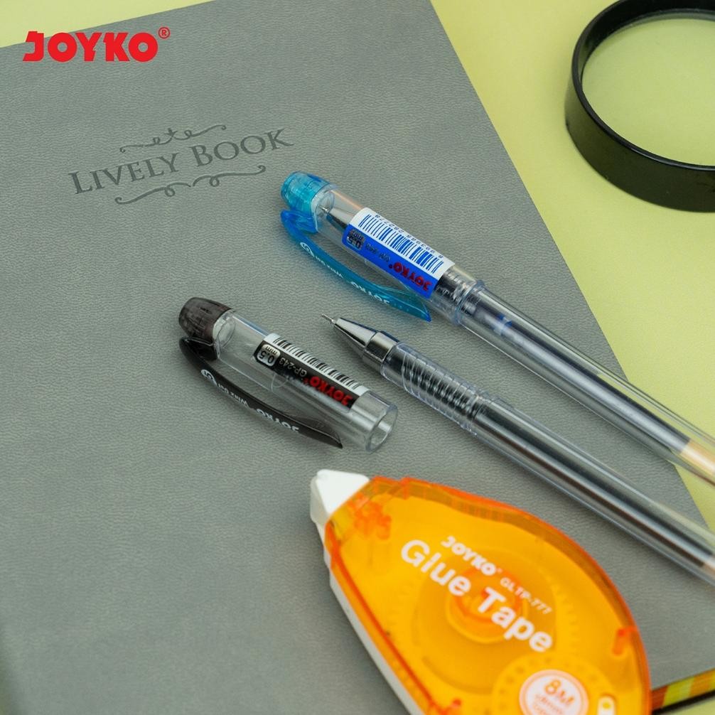 

Fue-K5X20 Joyko Gel Pen Whiz Gel 0.5 Black Blue Pena Pulpen Joyko Jel Hitam Biru 0.5Mm Gp-243 Box Lusin [12Pcs] Se-7