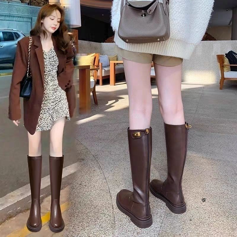 Back Zipper Long Boots