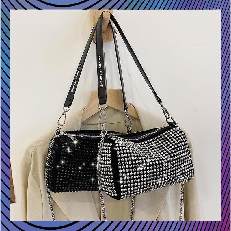 Diskon Gede Tas Selempang Wanita BRITNEY ( 100% IMPORT ) Tas Selempang Blink Bahan Stud Permata Kual