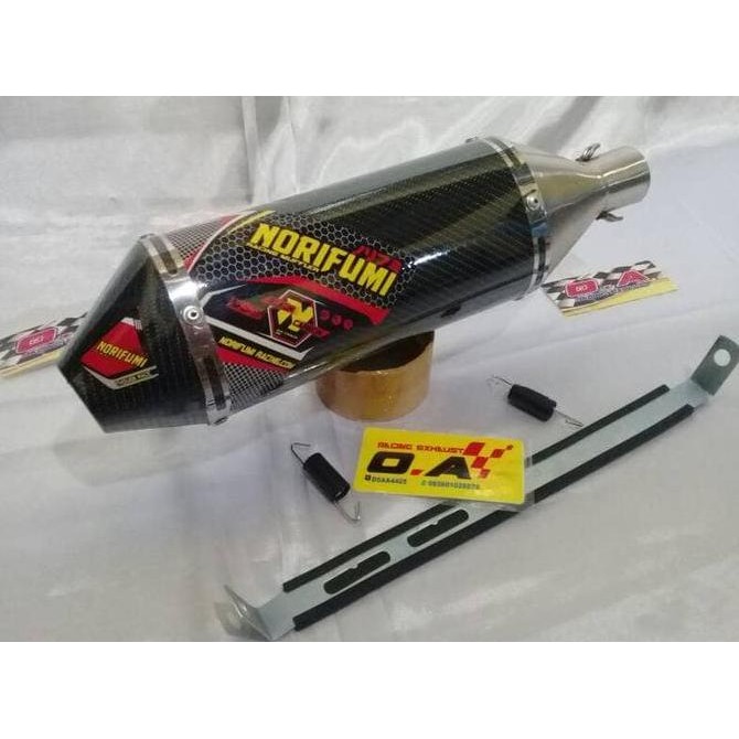 knalpot norifumi silincer oval carbon Original