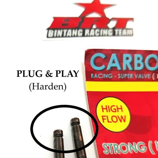 Payung Klep BRT 34 29 5mm MIO NOUVO FINO HEAD BRT Valve Klep Carbon 34 29 Batang 5 mm PNP HEAD BRT M