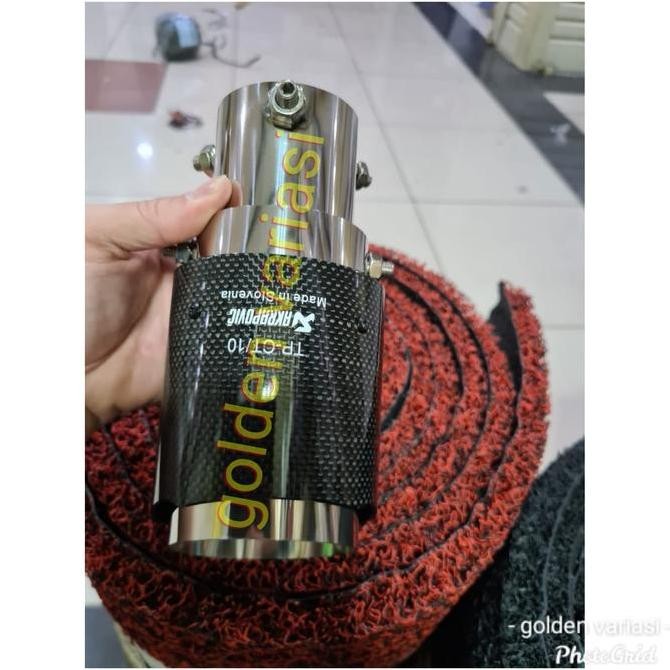 Buntut Knalpot / Muffler Akrapovic Carbon Mobil All New Avanza Original