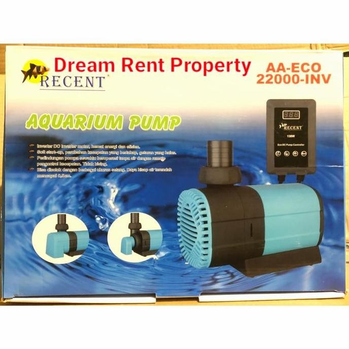 NEW Mesin Pompa Akuarium Filter Kolam Aqurium Pump RECENT AA-ECO-22000-INV