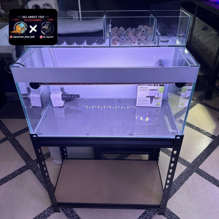 RA Aquarium Full Set( Tank+Top filter+Rak+dll)