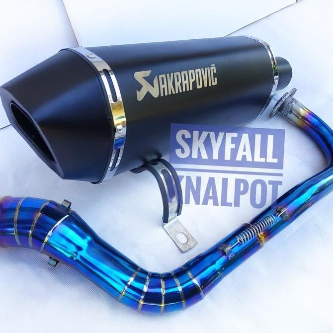 Knalpot Racing AKRAPOVIC PIPA BIRU XMAX PCX AEROX LEXY NMAX VARIO ADV Original