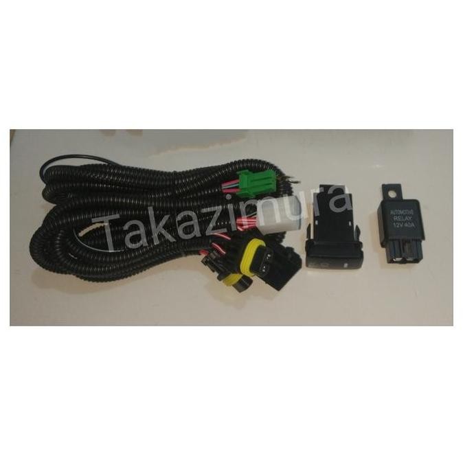 DF231>> Kabel set foglamp Relay dan Sakral Lampu Mobil all new Avanza / Xenia