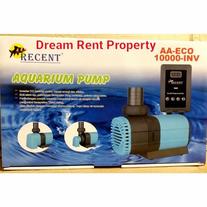 BEBAS ONGKIR - Mesin Pompa Akuarium Filter Kolam Aqurium Pump RECENT AA-ECO-10000-INV