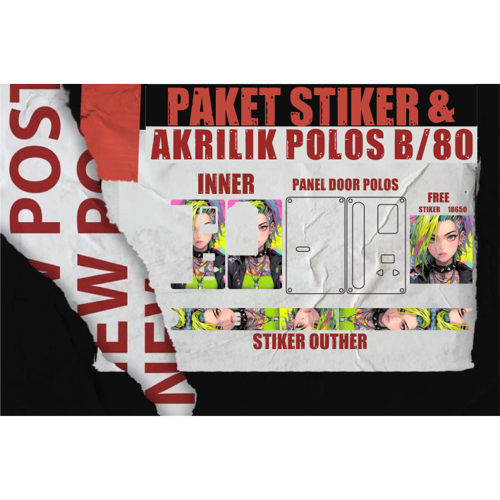 

Terlaris Presisi Paket Stiker Vynil Akrilik Polos B80 2 Casing/Stiker Panel Vynil Bisa Custom Dan COD