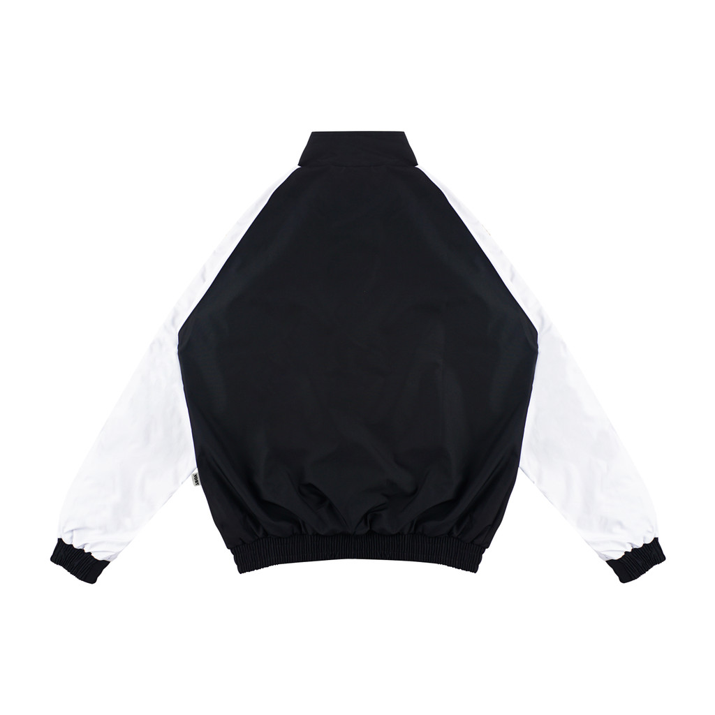 Troy Company Jacket Tracktop Black White Timeless - Jaket Tracktop Hitam Putih JTT 3307