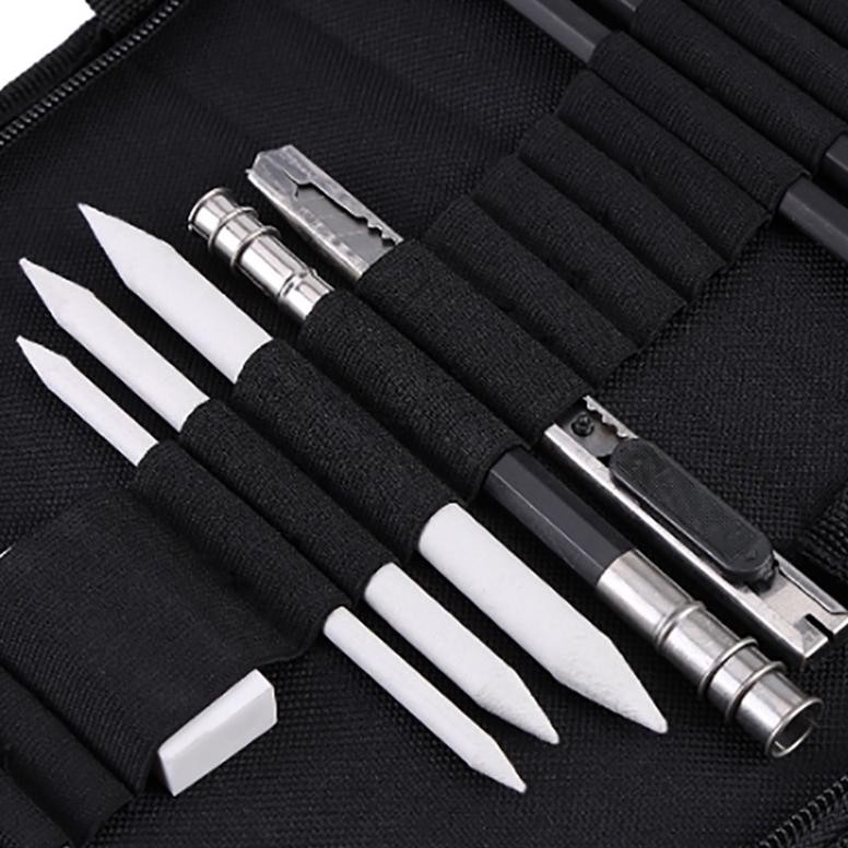 

Cod Carat 35Pcs/Set Sketch Pencil Pisau Penghapus Dan Pensil Gambar Untuk Keperluan Sekolah Pencil Drawing Set Ty69