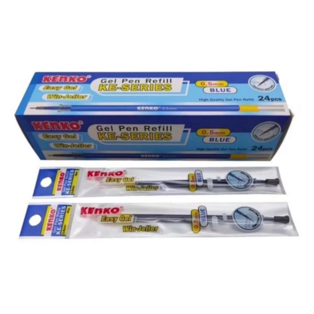 

Heatshrin Kenko Refill Isi 24 Pcs / Isi Pulpen Gel / Cair Kenko Easy Gel 0.5 Mm Hitam/Biru Ty-65