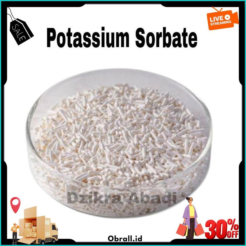 

Potassium Sorbate Kalium Sorbate Pengawet Makanan 100 Gr Bisa Cod