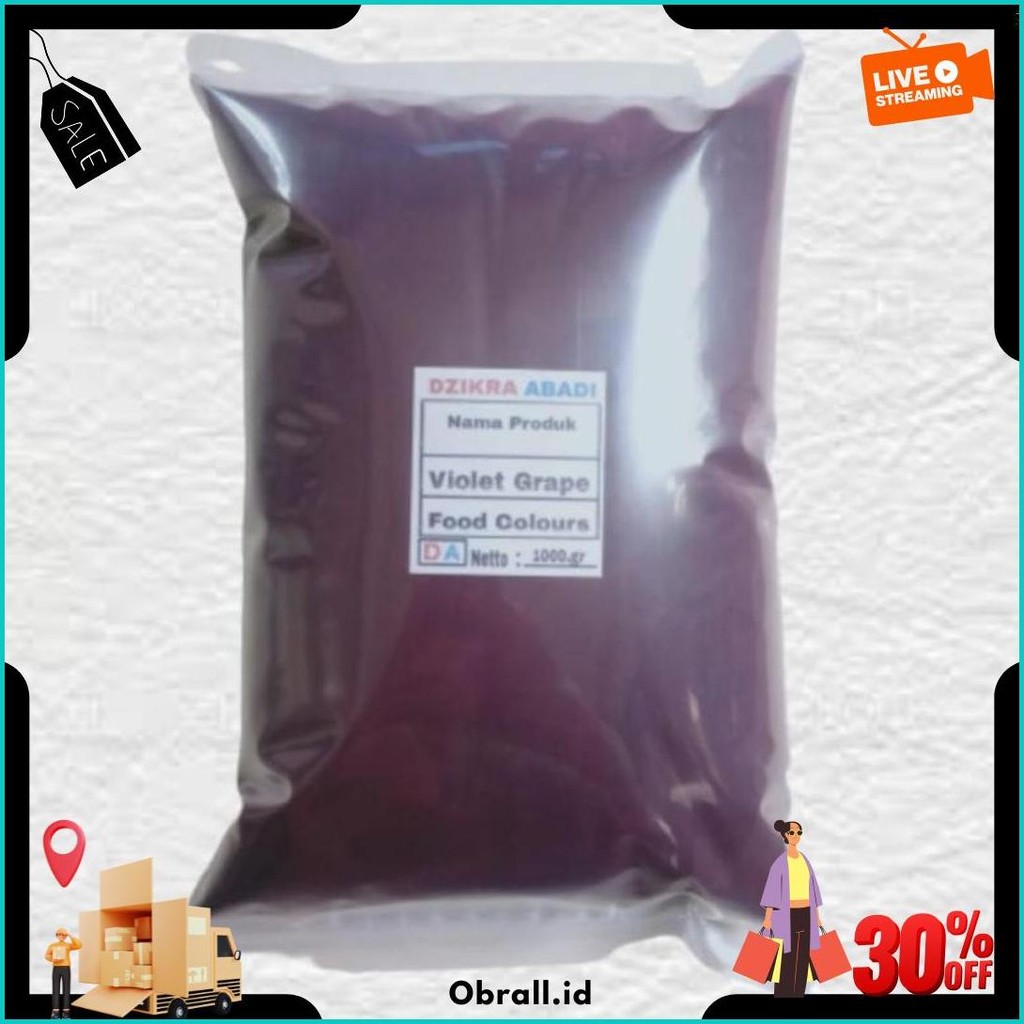 

Pewarna Makanan Bubuk Violet Grape Ungu 1.Kg Termurah Banget