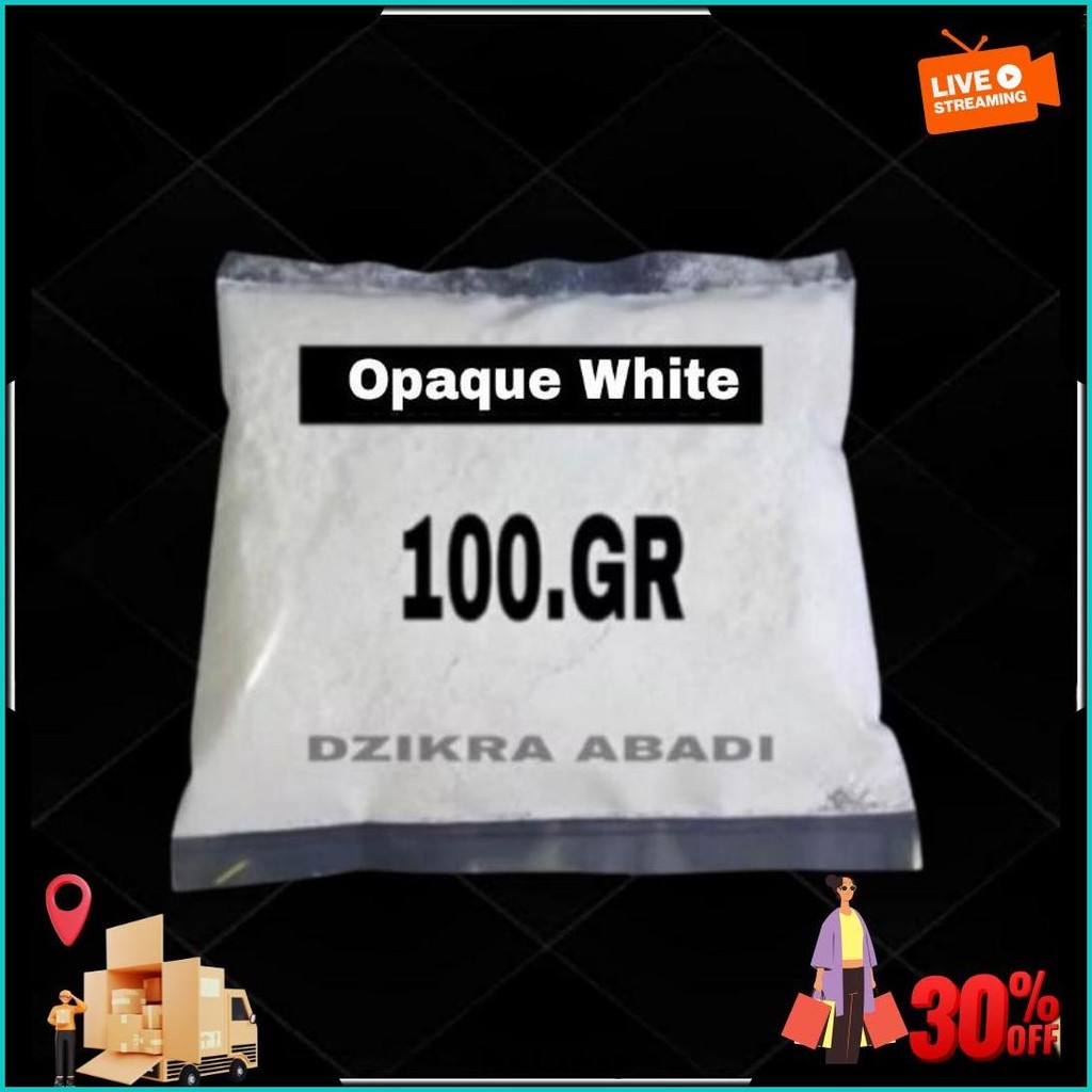 

Pewarna Makanan Bubuk Opaque White Putih 100 Gr Bisa Cod