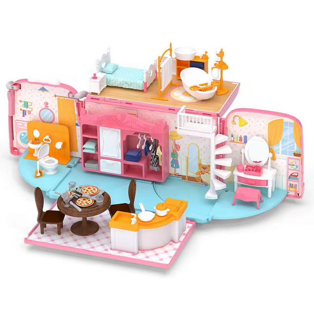 koala bus tour PINK koala caravan koala touring bus koala town diary doll house