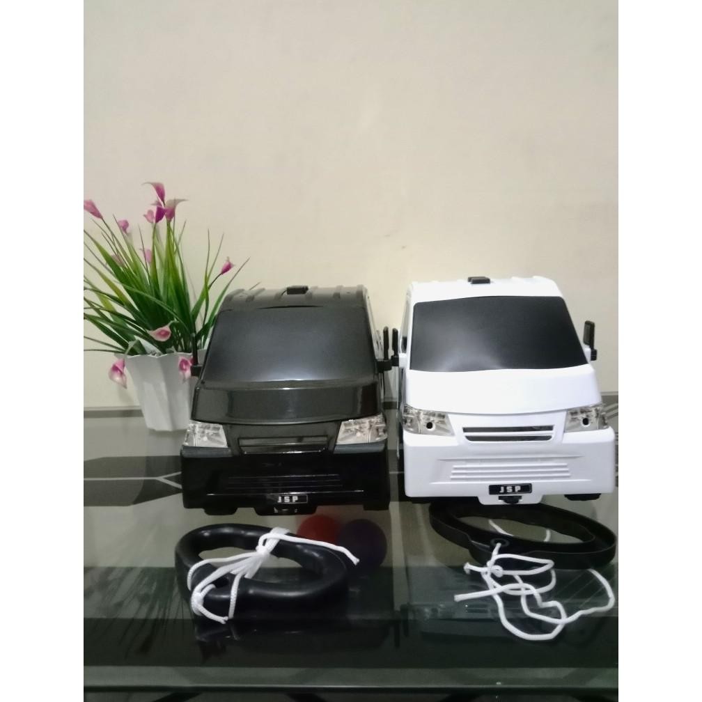 Special Miniatur Diecast Truk Pick Up Gran Max Putih Dan Hitam Non Music/Mainan Anak Mobil Grand Max