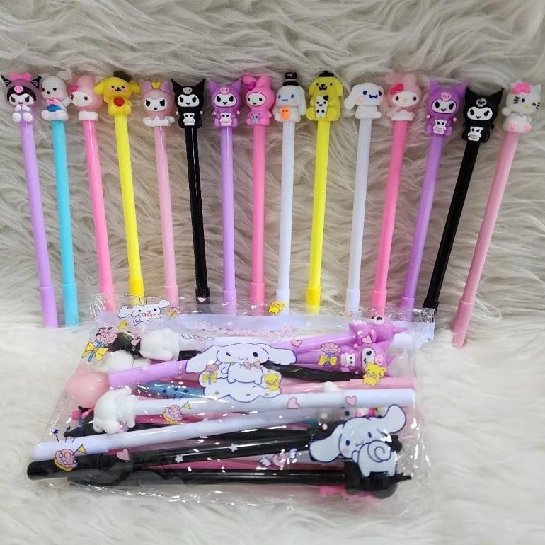 

Kuke Bulpen Karakter Sanrio Pouch - Bulpen Gel Karakter Anak Sanrio Lucu Isi 20Pcs Free Pouch Cantik Aq-54