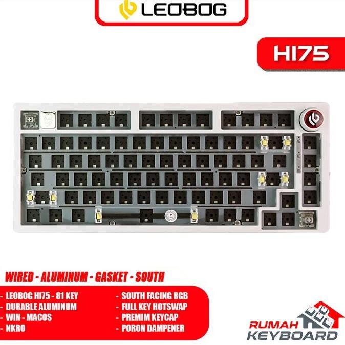 Mechanical Keyboard - LEOBOG HI75 - 75% - Aluminum - South RGB - Hotswap