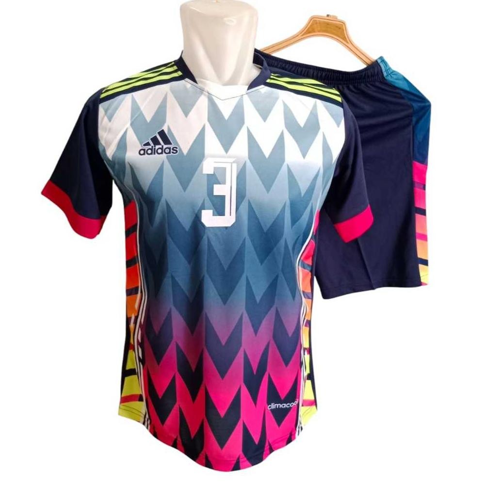 BAJU BOLA TIM ISI 18 STEL PRINTING//KOSTUM BOLA PRINTING DEWASA 18 STEL