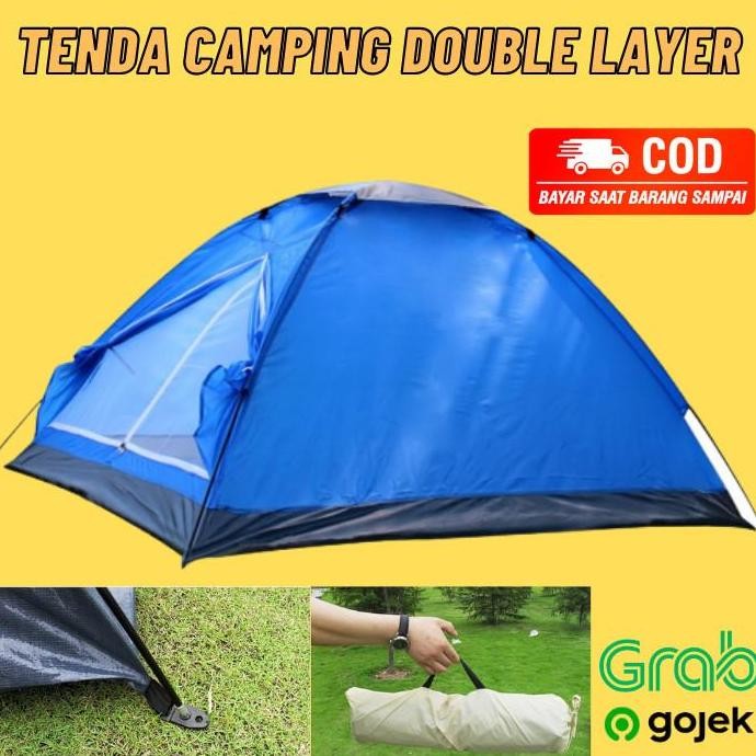 Tenda Camping Double Layer / Tenda Camping Anak / Tenda Dome 2 Orang