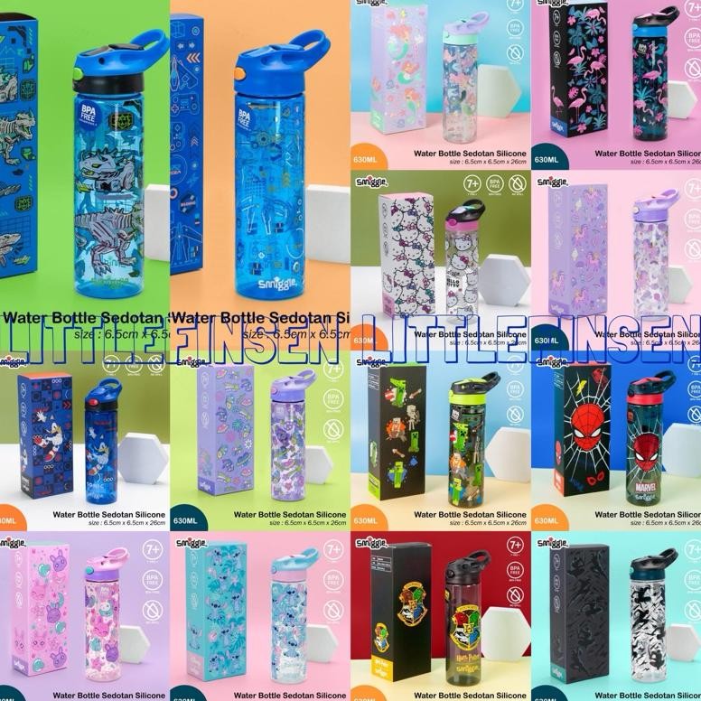 Botol minum anak minecraft spiderman ariel/botol minum anak silikon minecraft spiderman/botol smiggl