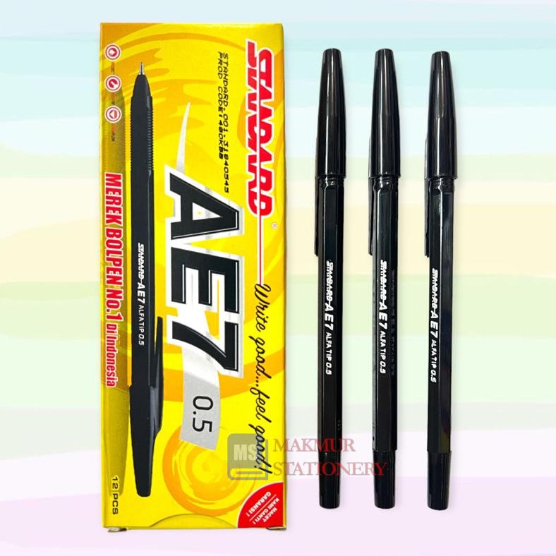 

Termurah Pulpen / Ballpoint / Pen Standard Ae 7 (12 Pcs) Tg-342