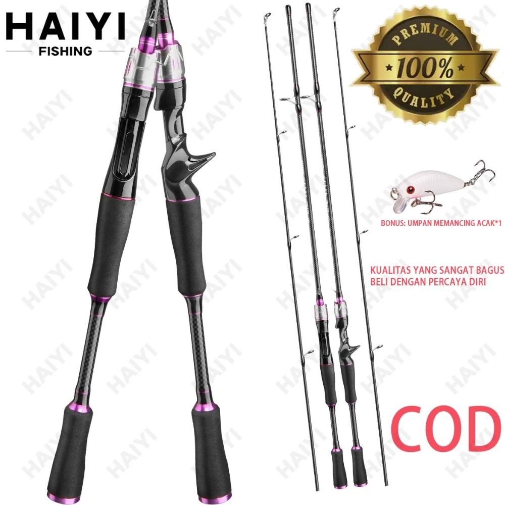 Original Haiyi Fishing Joran Pancing Spinning/Casting 1.65M/1.8M/2.1M M/Ml Joran Joran Pancing Carbo