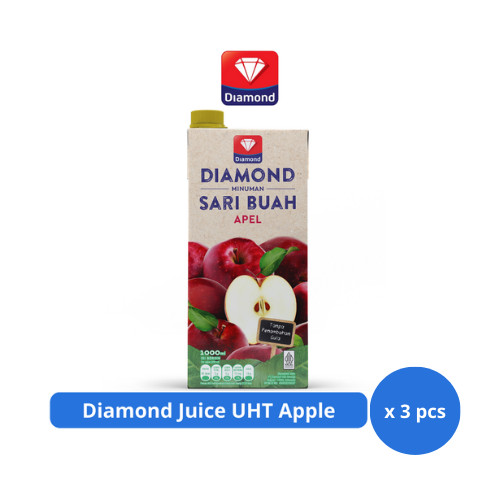 

Diamond Juice UHT Apple 1000ml x 3 pcs