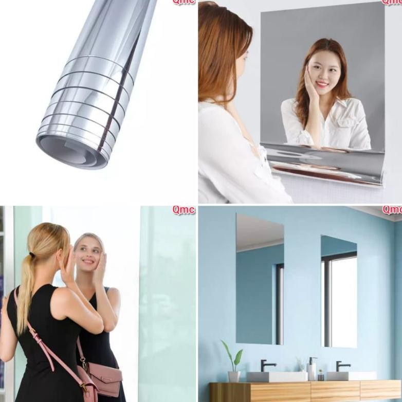 ACM - Stiker Kaca Bercermin  Tidak Tembus Pandang  Kaca Cermin Tebal Bisa Pasang di dinding Kaca Jen