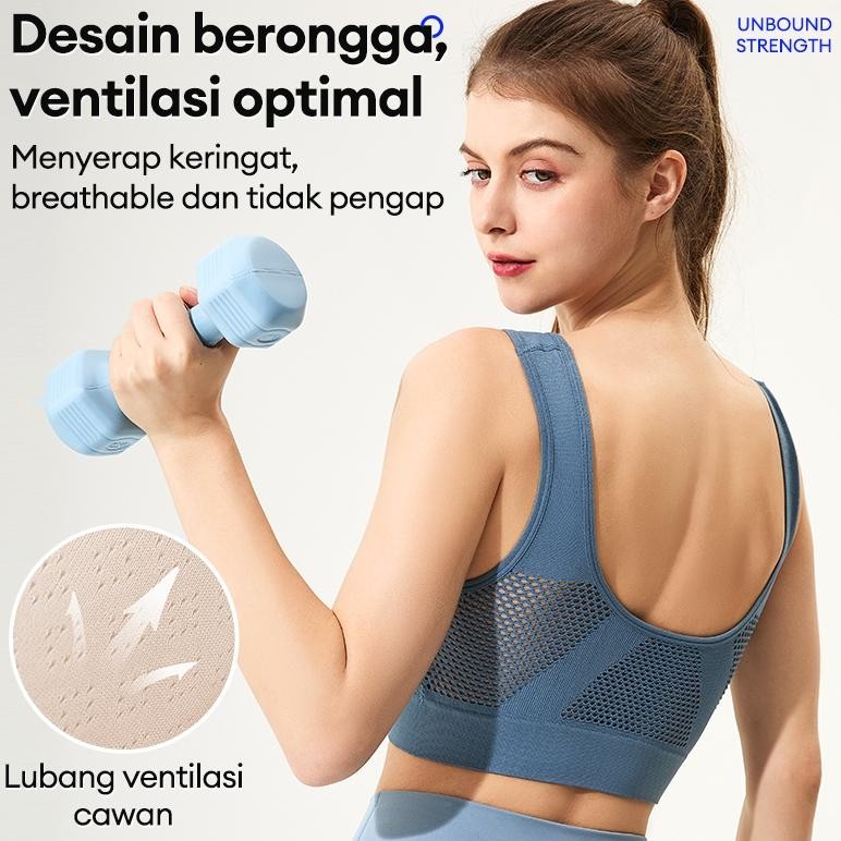 Eelic Sport Bra Jumbo Seamless Wanita Bra Tank Top Push Up Bh Busa Tanpa Kawat S6 Ghs-55