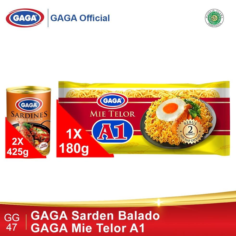 

READY STOK Beli 2 pcs GAGA Sarden Balado 425g FREE 1 pcs GAGA Mie Telor Kuning A1. (GG47) Siap kirim