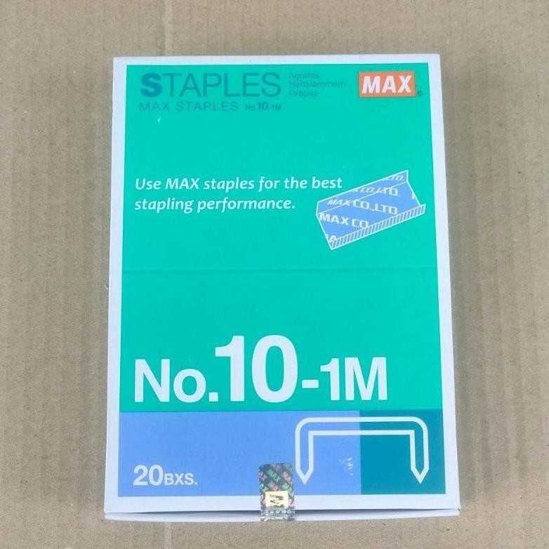 

isi Staples max No 10 kecil 20kotak isi Staplerhekter kecil
