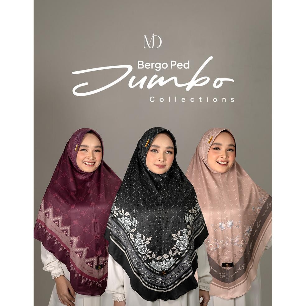 MUDY - Jilbab instan daily hijab bergo Motif JUMBO (ALL SERIES)