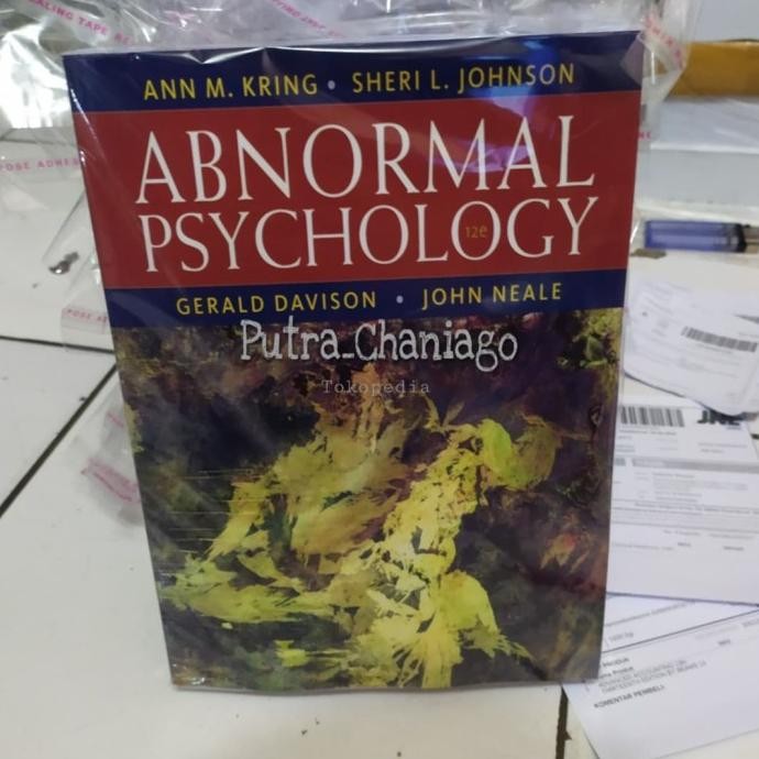 Cod Buku Abnormal Psychology 12Th Edition By Gerald Davison Vb-8