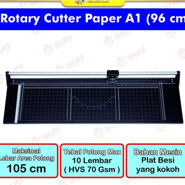 

Rotary R Cutter Trimmer Sun Cutting Pro A1 96 Cm Pemotong Kertas