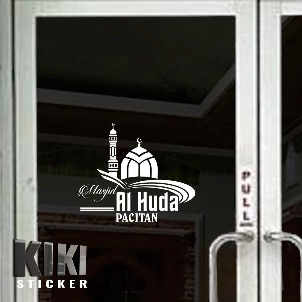 ACM - STICKER KACA PINTU JENDELA NAMA MASJID MUSHOLLA - CUSTOM NAMA DAN ALAMAT ANDA