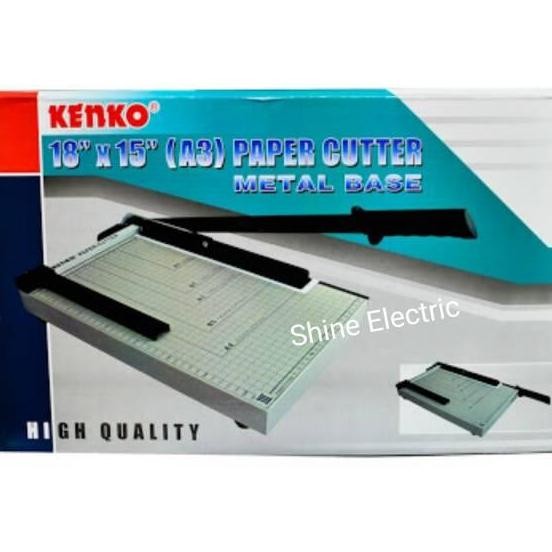 

Alat Pemotong Kertas R Cutter Trimmer Kenko 18X15 A3