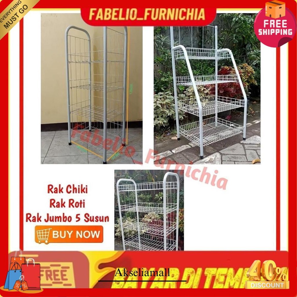 Rak Chiki / Rak Chiki 4 Susun / Rak Chiki Jumbo/ Rak Chiki 4 Tingkat / Rak Chiki / Keranjang Chiki T