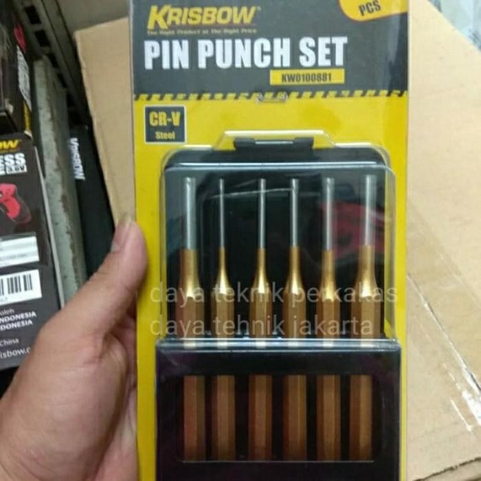 FMT pin punch set krisbow 6 pcs