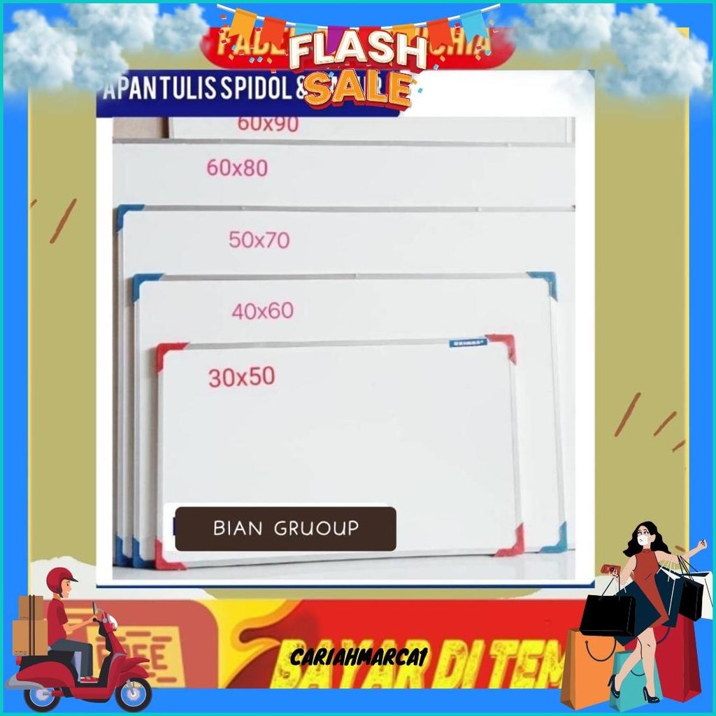 

Papan Tulis 60X90Cm Spidol Dan Kapur Whiteboard / Blackboard Ukuran 60X90 Siap Kirim