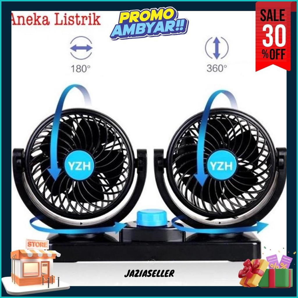 Kipas Angin Mobil Vanstar/ Car Cooling Double Fan/Kipas Angin Mobil Pick Up/Kipas Mobil Super Dingin