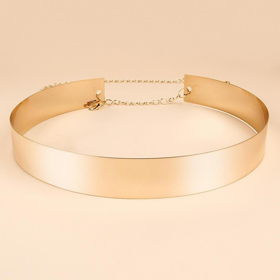 Fue-K5X20 Sabuk Pinggang Wanita / Plat Rantai / Ikat Pinggang Logam Wanita Warna Random / Tali Pingg