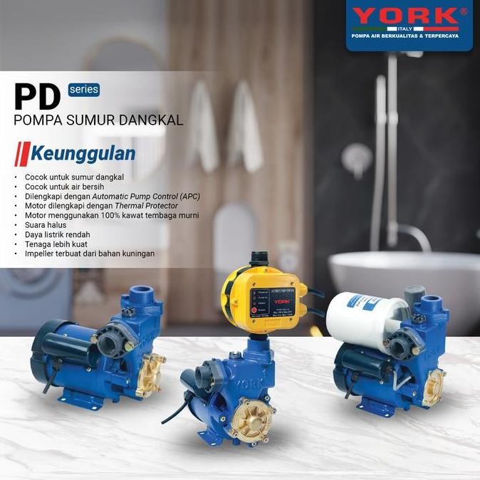 Pompa Air Sumur Dangkal York PD