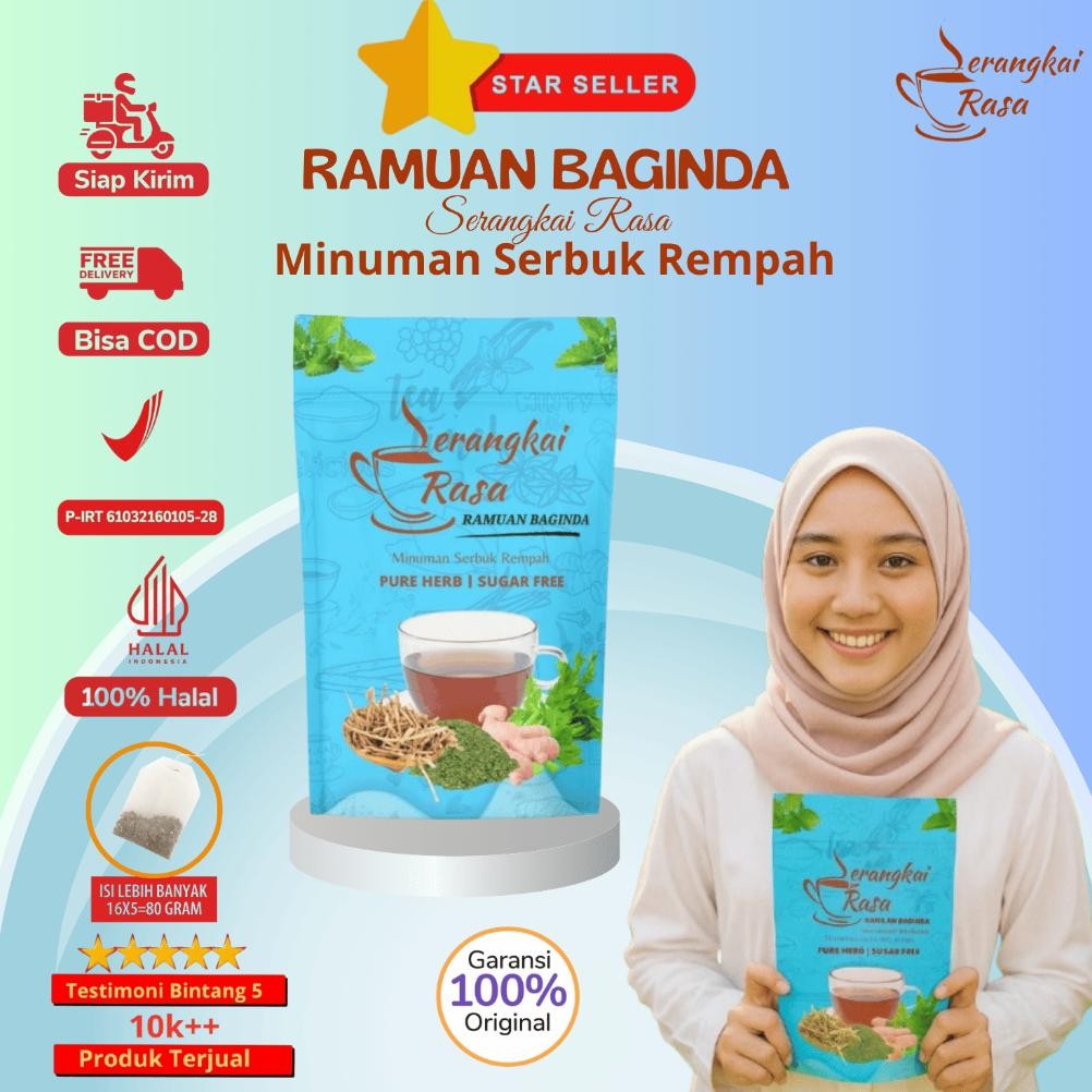 

[POUCH BIRU] Teh Celup Rempah Serangkai Rasa Ramuan Baginda | JSR | Gagal Ginjal