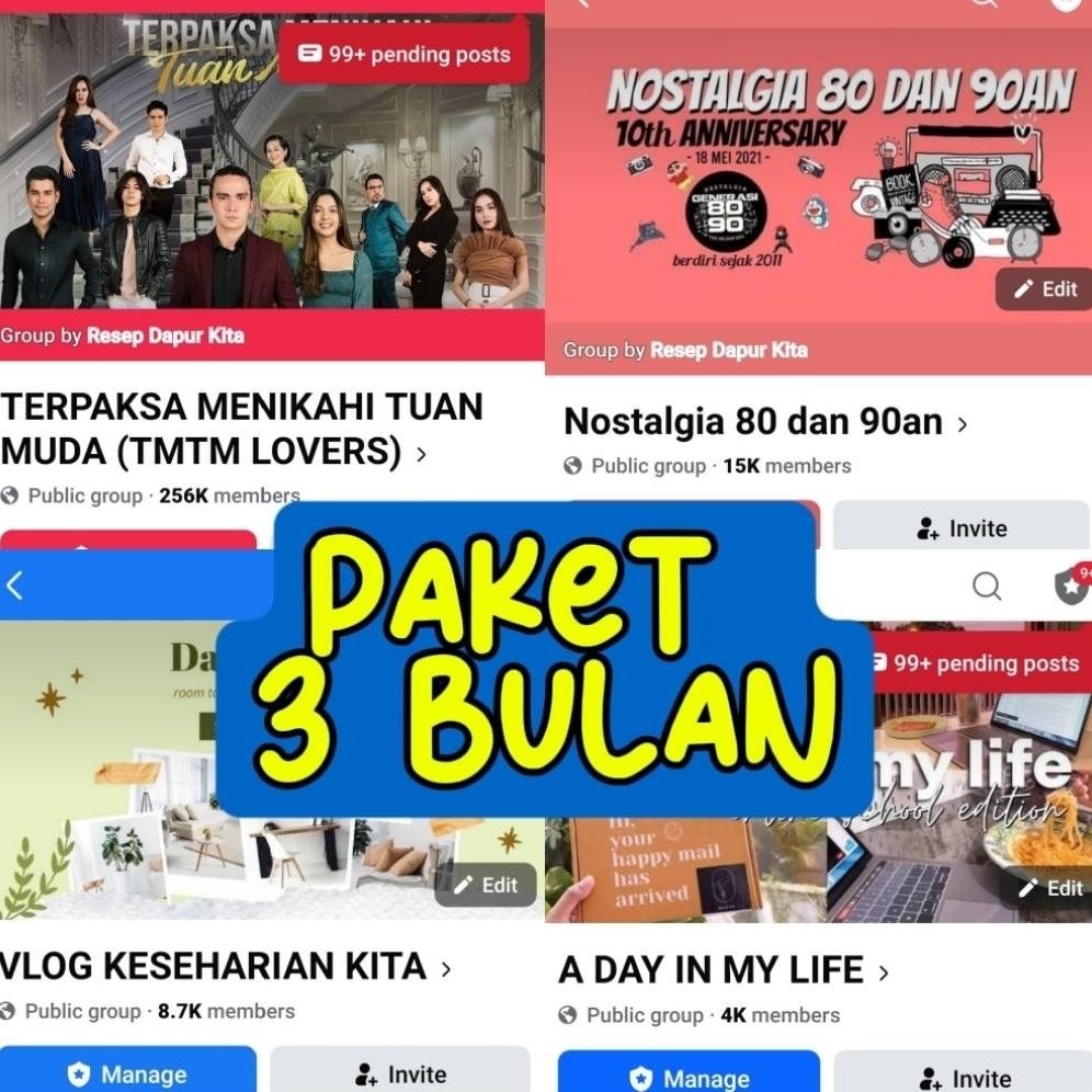 Sewa Grup Facebook Terlaris