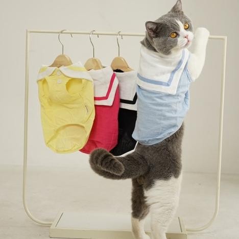 Ct_C1077 Pawlovin - Baju Anjing & Kucing Lumi Linen Top Do86